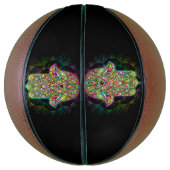 Hamsa Fatma Hand Psychedelic Art Basketball (Vertikal)