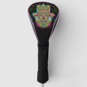 Hamsa Fatma Hand Psychedelic Art Golf Headcover