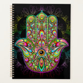Hamsa Fatma Hand Psychedelic Art Planer (Vorderseite)