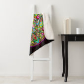 Hamsa Fatma Hand Psychedelic Art Sherpadecke (Beispiel)