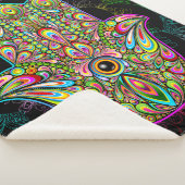 Hamsa Fatma Hand Psychedelic Art Sherpadecke (3/4)