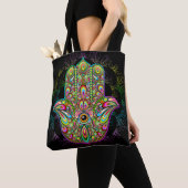 Hamsa Fatma Hand Psychedelic Art Tasche (Von Nahem)