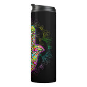 Hamsa Fatma Hand Psychedelic Art Thermosbecher (Nach rechts gedreht)