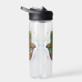 Hamsa Fatma Hand Psychedelic Art Trinkflasche (Rechts)