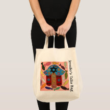 Hamsa & Fertilitätsfisch Tallit Bag