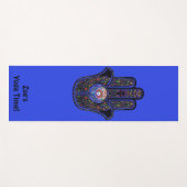 Hamsa für gute Schwingungen Ihr Name Yoga Mat Yogamatte (Vorderseite (Horizontal))