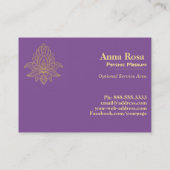 *~* Hamsa Galaxy Heiliger Nebel Kosmisch Visitenkarte (Rückseite)