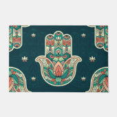 Hamsa Hamsah marokkanische jüdische Hand Willkomme Fußmatte (Vorderseite)