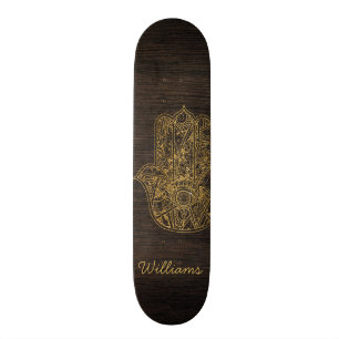 HAMSA Hand des Fatima-Symbolamulettentwurfs Skateboard