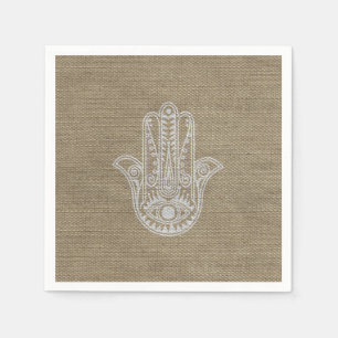 HAMSA Hand des Fatima-Symbolamuletts Serviette