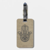 HAMSA Hand des Fatima-Symbols Amulet Gepäckanhänger (Rückseite vertikal)