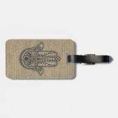 HAMSA Hand des Fatima-Symbols Amulet Gepäckanhänger (Rückseite horizontal)