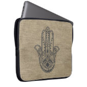 HAMSA Hand des Fatima-Symbols Amulet Laptopschutzhülle (Vorne Rechts)