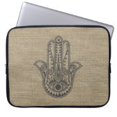 HAMSA Hand des Fatima-Symbols Amulet Laptopschutzhülle (Vorderseite)