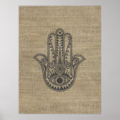 HAMSA Hand des Fatima-Symbols Amulet Poster (Vorne)