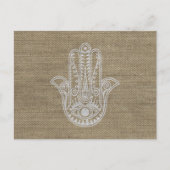 HAMSA Hand des Fatima-Symbols Amulet Postkarte (Vorderseite)