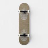 HAMSA Hand des Fatima-Symbols Amulet Skateboard (Vorderseite)