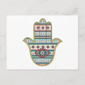 HAMSA Hand des Fatima-Symbols Postkarte (Vorderseite)