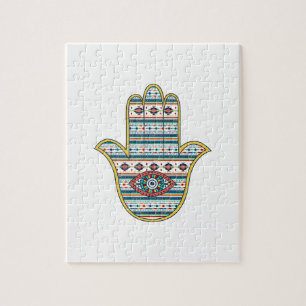 HAMSA Hand des Fatima-Symbols Puzzle