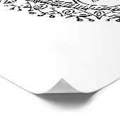 Hamsa Hand Evil Eye Aduloring Poster (Ecke)