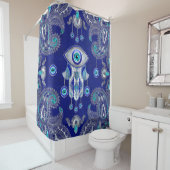 Hamsa Hand-Evil Eye Amulet Ornament Duschvorhang (Beispiel)