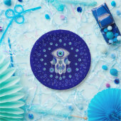Hamsa Hand-Evil Eye Amulet Pappteller (Party)
