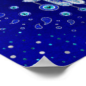 Hamsa Hand-Evil Eye Amulet Poster (Ecke)