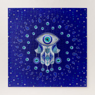 Hamsa Hand-Evil Eye Amulet Puzzle