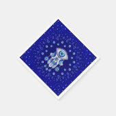 Hamsa Hand-Evil Eye Amulet Serviette (Ecke)
