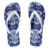 Hamsa Hand-Evil Eye Pattern Badesandalen (Fußbett)