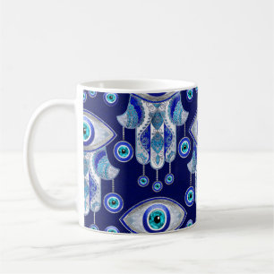 Hamsa Hand-Evil Eye Pattern Kaffeetasse
