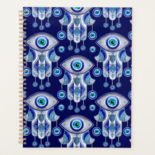 Hamsa Hand-Evil Eye Pattern Planer (Vorderseite)