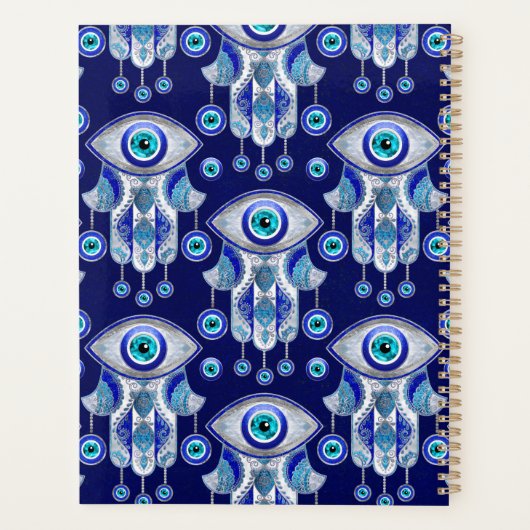 Hamsa Hand-Evil Eye Pattern Planer (Rückseite)