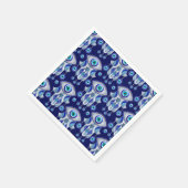 Hamsa Hand-Evil Eye Pattern Serviette (Ecke)