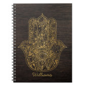 HAMSA Hand Fatima Symbol Amulet Design Notizblock (Vorderseite)