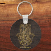 HAMSA Hand Fatima Symbol Amulet Design Schlüsselanhänger (Vorderseite)