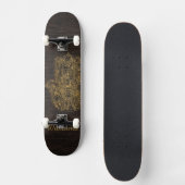 HAMSA Hand Fatima Symbol Amulet Design Skateboard (Vorderseite)