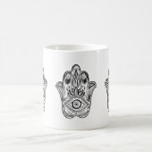Hamsa Hand gezeichnet Kaffeetasse (Mittel)