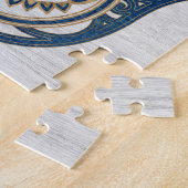 Hamsa Hand - Hand des Fatima-Blauholzes Puzzle (Seite)