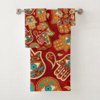 Hamsa Hand - Hand Fatima Aquamarin Terracotta