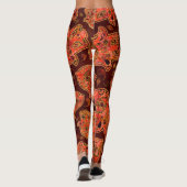 Hamsa Hand - Hand Fatima Muster Rot Leggings (Rückseite)