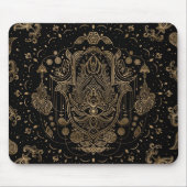 Hamsa Hand-Hand Fatima Ornament Mousepad (Vorne)