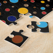 Hamsa Hand - Hand von Fatima bunt Punkt art Puzzle (Seite)