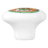 Hamsa Hand Keramikknauf (Seitenansicht)