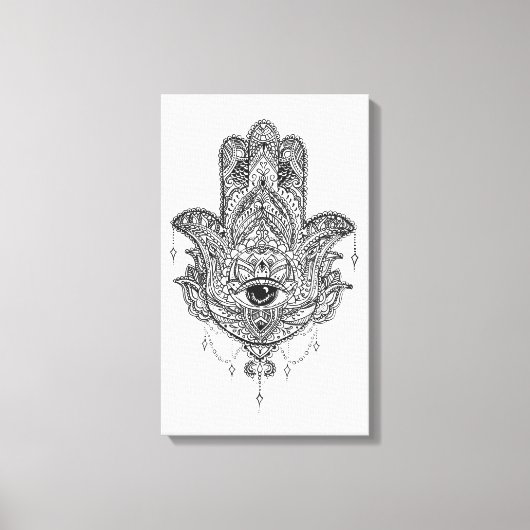 Hamsa Hand Leinwanddruck (Vorderseite)