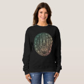 Hamsa Hand Mandala Hindu Yoga Meditation Spiritual Sweatshirt (Vorne ganz)