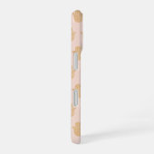 Hamsa Hand Peach und Gold iPhone Case 16 Hülle (Rechte Seite)