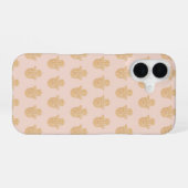 Hamsa Hand Peach und Gold iPhone Case iPhone 16 Hülle (Rückseite (Horizontal))