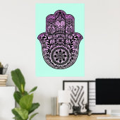 Hamsa Hand Poster (Heimbüro)