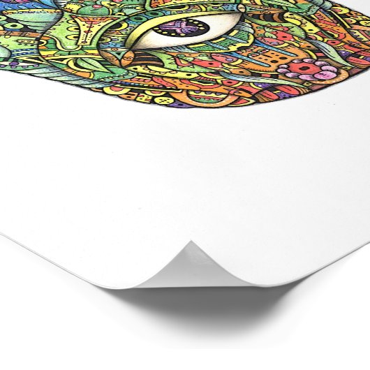 Hamsa Hand Poster (Ecke)